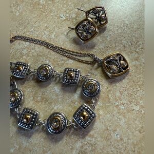 Brighton Two-tone Jewelry Set
